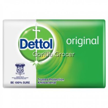 Dettol Antibacterial Original Bar Soap 100g (Buy 3 Free 1 " bonus 65g x 1" )=465g Dettol Antibacterial Original Bar Soap 100g (Buy 3 Free 1 " bonus 65g x 1" )=465g